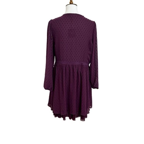 Matilda Jane Festive Fancy Swiss Dot Dress in Purple Size Small NEW - Picture 2 of 5